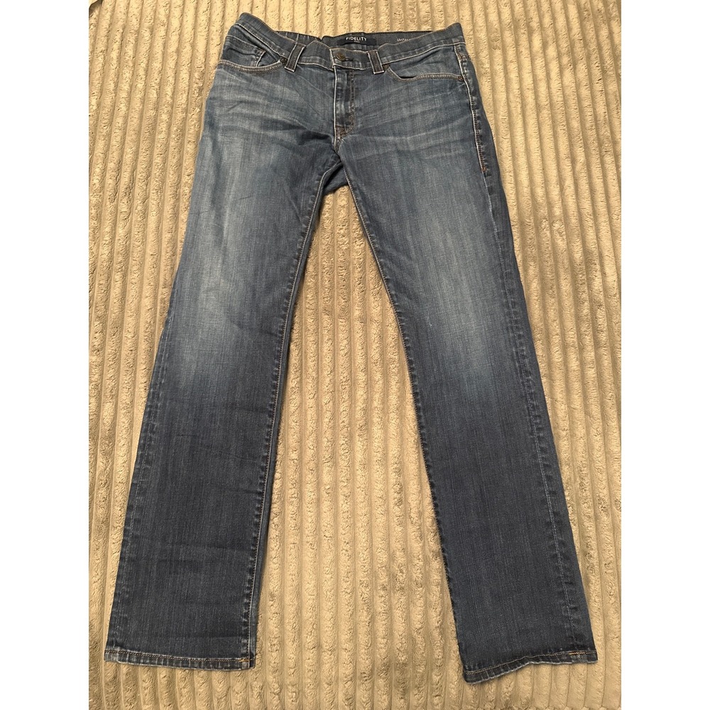 Fidelity Denim Jeans Mens 32x34Impala Blue - Picture 1 of 7